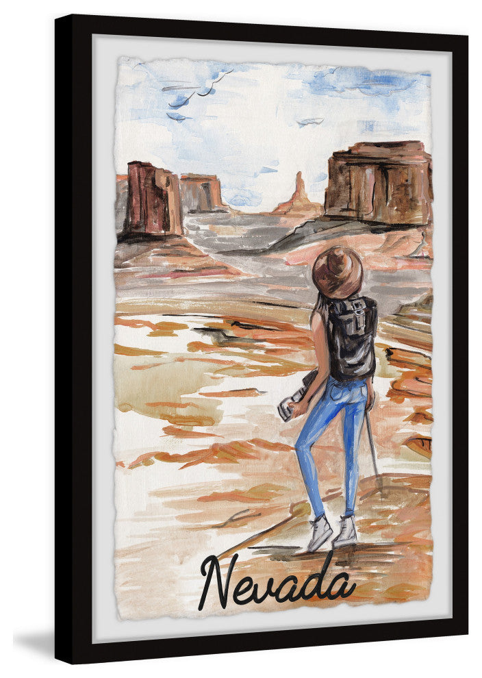 "Enjoy Nevada" Framed Painting Print, 20x30