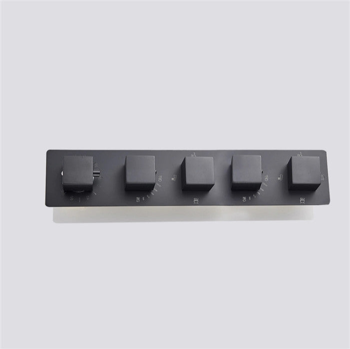 Venice 4 Functions Wall Mount Vertical Shower Mixer, Black