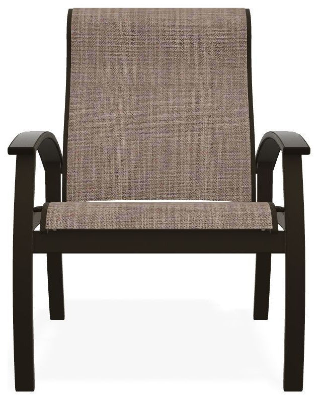 Belle Isle Sling Adjustable Outdoor Dining Chair, Augustine Fennel/Beachwood