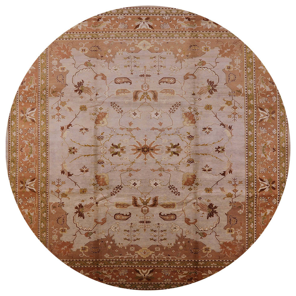 Ahgly Company Indoor Round Mid-Century Modern Area Rugs, 5' Round