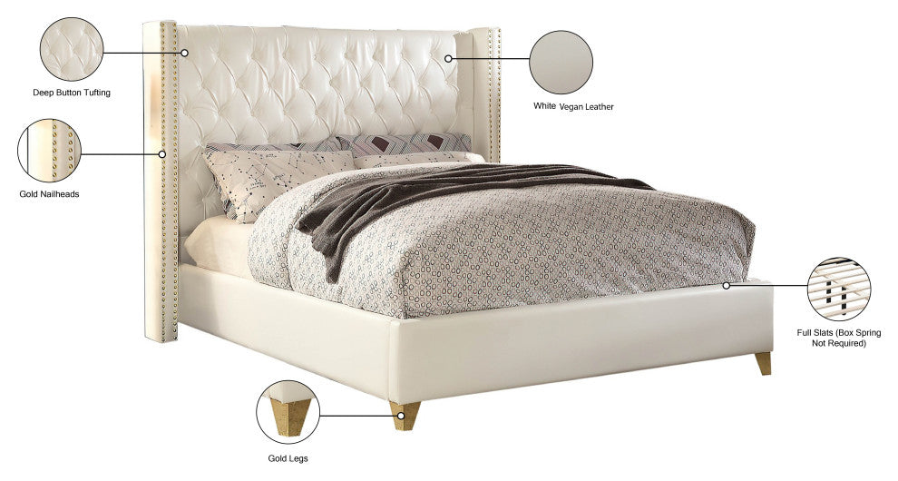 Soho Faux Leather Bed, Full
