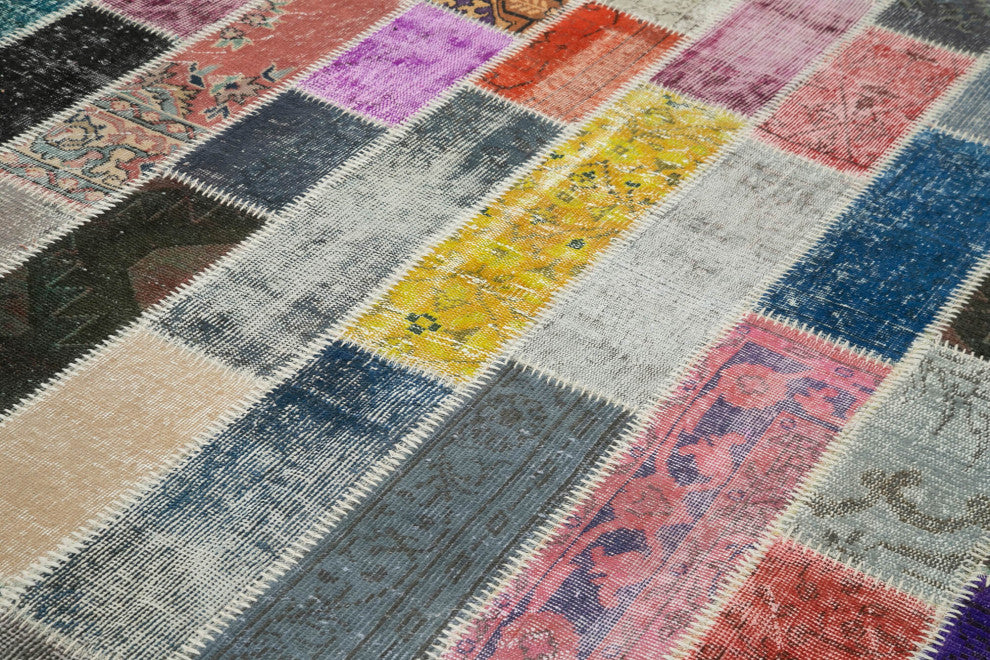 Rug N Carpet - Handmade Anatolian 6' 9" x 10' 0" Antique Patchwork Area Rug
