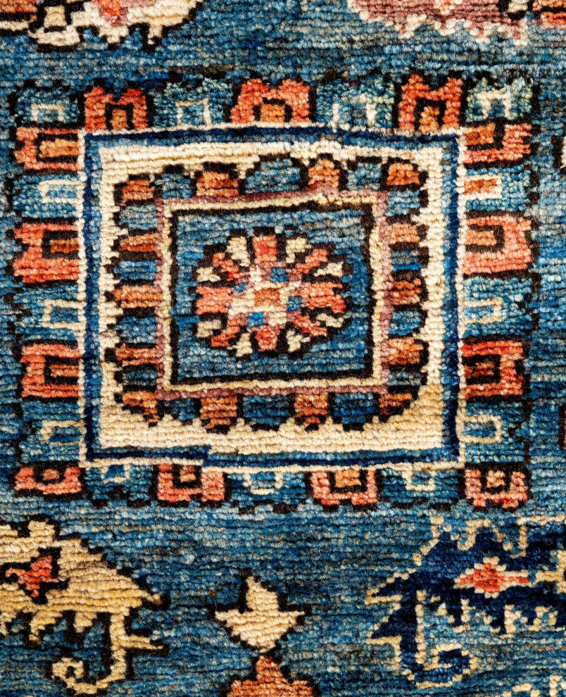 Serapi One-of-a-Kind Hand-Knotted Area Rug Light Blue, 2'6" x 9'5"