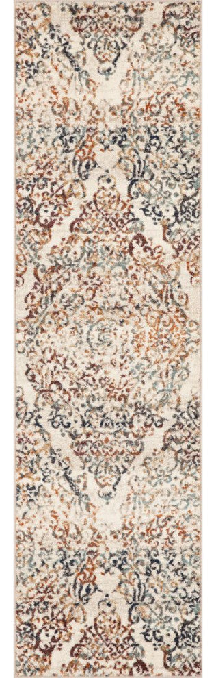 Heritage Ivory Timeless Distressed Moroccan Area Rug, 2'2 X 7'11 Runner