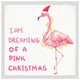"Dreaming Pink Christmas" Framed Painting Print, 24x24