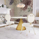 Brandy Velvet Upholstered Dining Chair, Set of 2, Cream