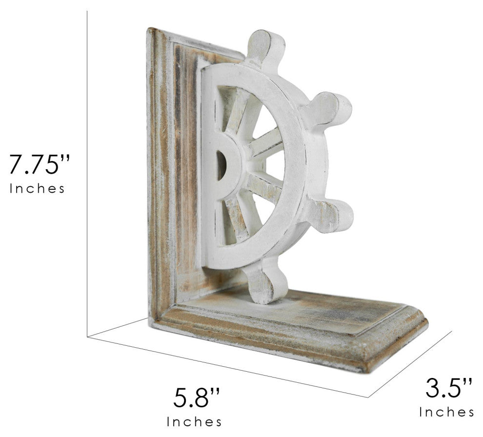 American Art Decor Heavy Duty Wood Bookends for Books/CDs/Vinyls/Magazines