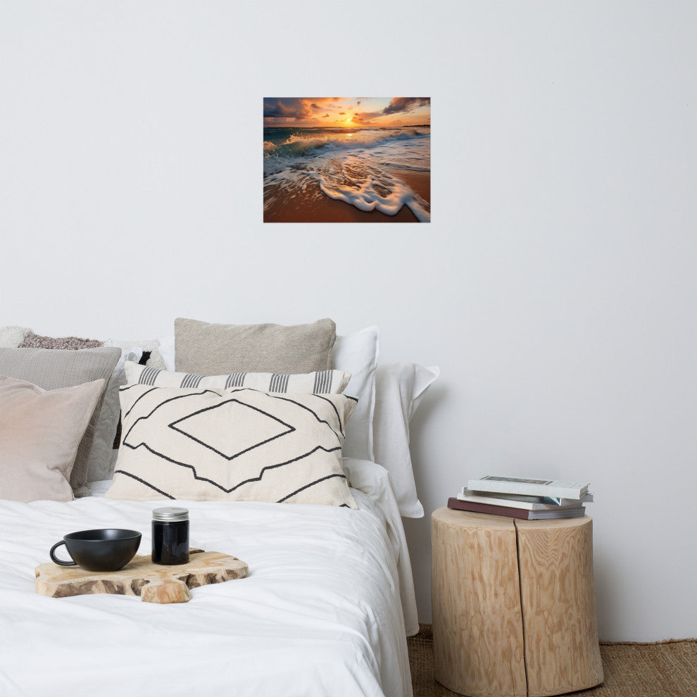 Coastal Artwork: California Dreamin' Photorealistic Digital Art Loose, 18" X 24"