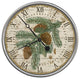 18" Vintage Douglas Fir Pine Sprig Wall Clock