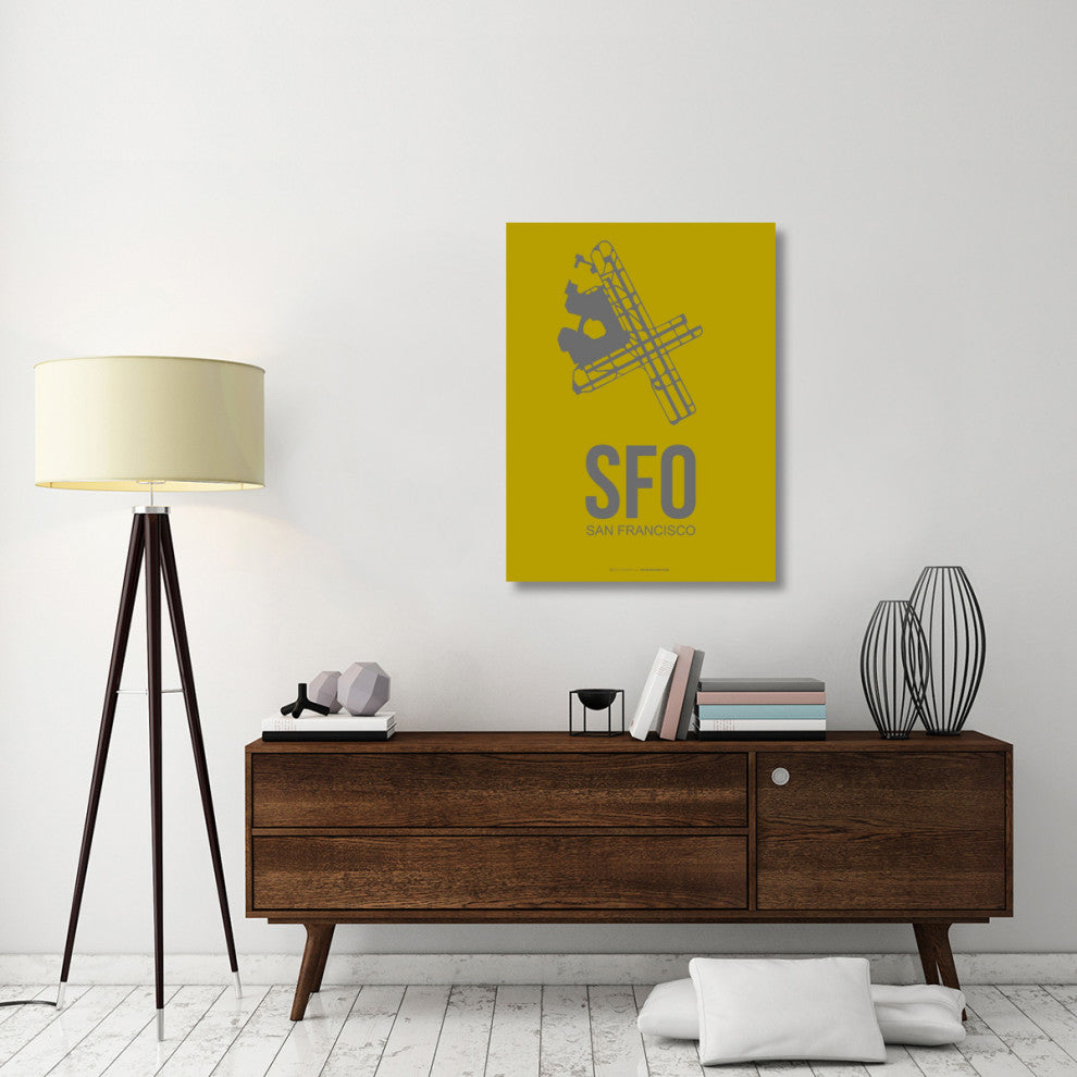 "SFO San Francisco Poster 3" Fine Art Print