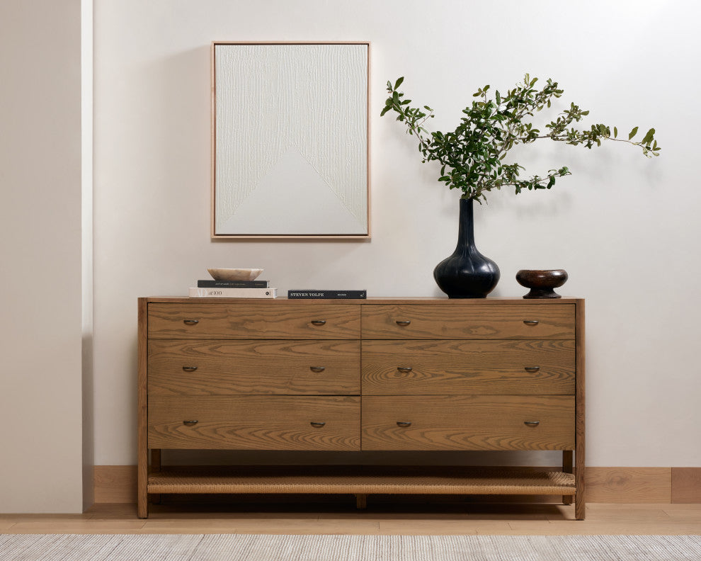 Zuma 6 Drawer Dresser, Dune Ash