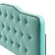 Tufted Headboard, Full Queen Size, Velvet, Blue, Modern Contemporary, Bedroom