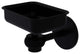 Satellite Orbit One Wall Mount Soap Dish With Twist Accents, Matte Black