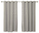 Star Cut Out Blackout Curtains, Dove, 63", Set of 2