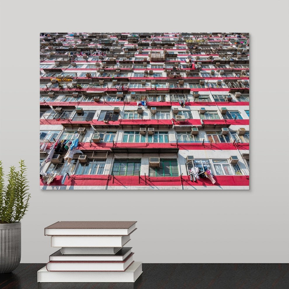 "Old building" Wrapped Canvas Art Print, 16"x12"x1.5"