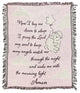 Tapestry Throw, Now I Lay Me, Pink, 37"x50"