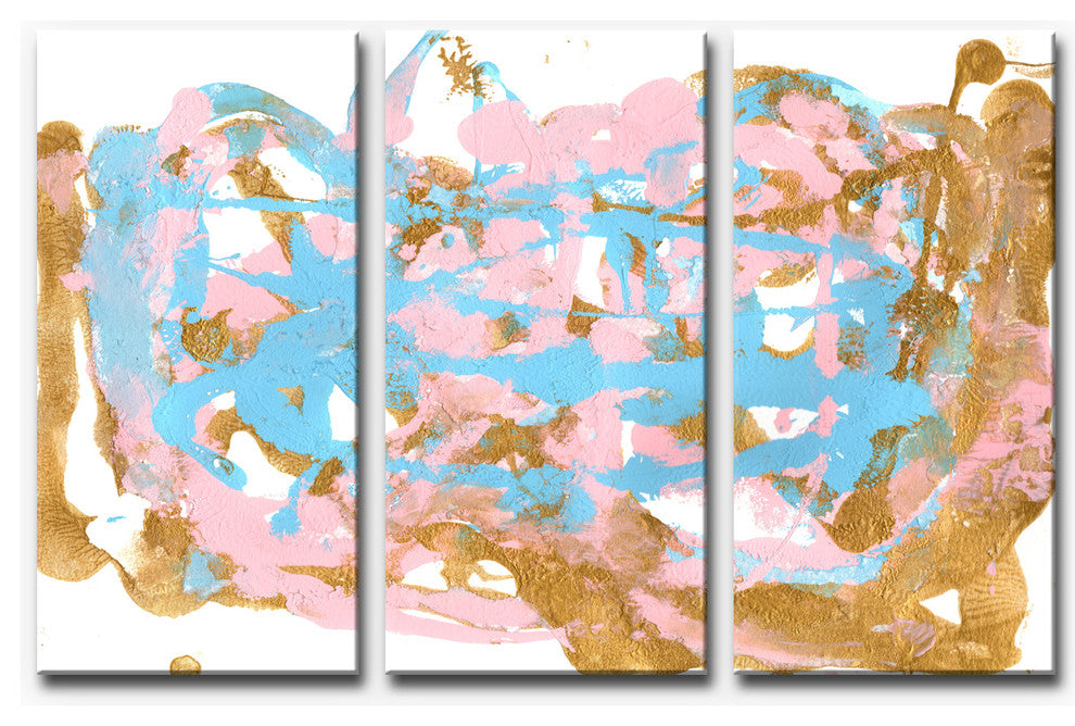 Ready2HangArt 'Plie' Wrapped Canvas Art Set, 40"x60" 3-Panels