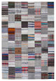 Rug N Carpet - Handmade Anatolian 6' 7'' x 9' 9'' Vintage Patchwork Kilim Rug