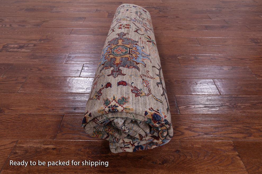 Persian Tabriz Handmade Wool Rug 6' 10" X 9' 10" Q9999