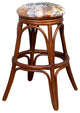Universal 30" Swivel Backless Barstool In Sienna With Timo Denim