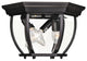 3-Light Outdoor Ceiling Light, Black