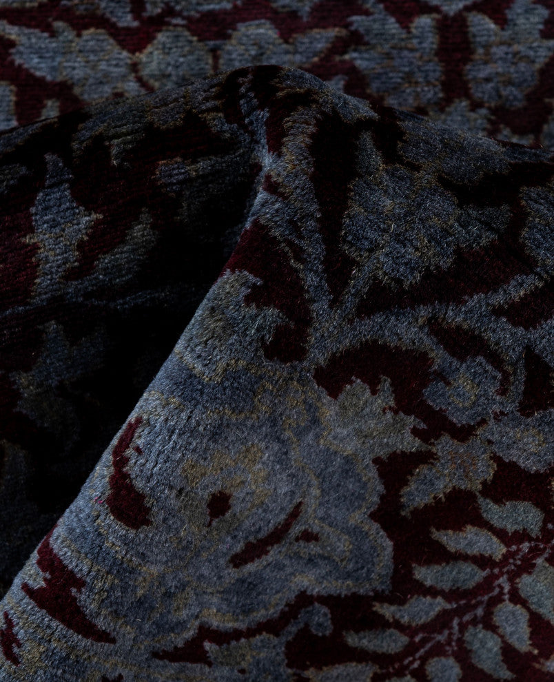 Overdyed One-of-a-Kind Hand-Knotted Area Rug Gray, 2' 6" x 9' 3"