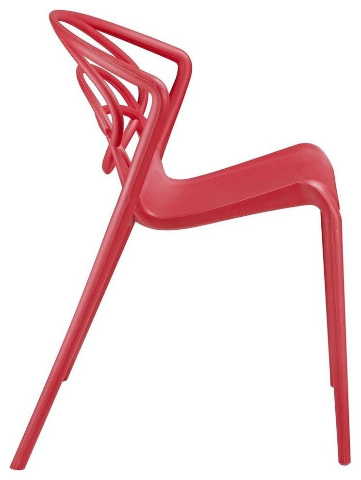 Modern Red Locus Dining Set Set of 2