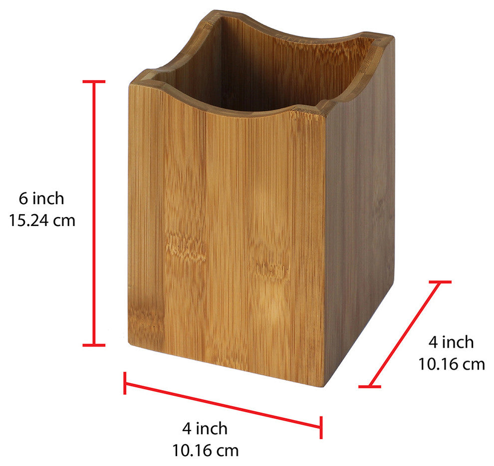 Oceanstar Bamboo Utensil Holder