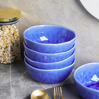Stone Lain Constance Porcelain 16 Piece Dinnerware Set, Blue