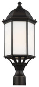 Sevier Large 1-Light Outdoor Post Lantern, Antique Bronze
