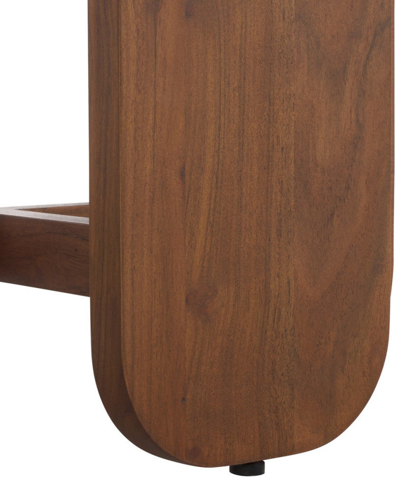 Safavieh Couture Raybelina Round Coffee Table, Walnut