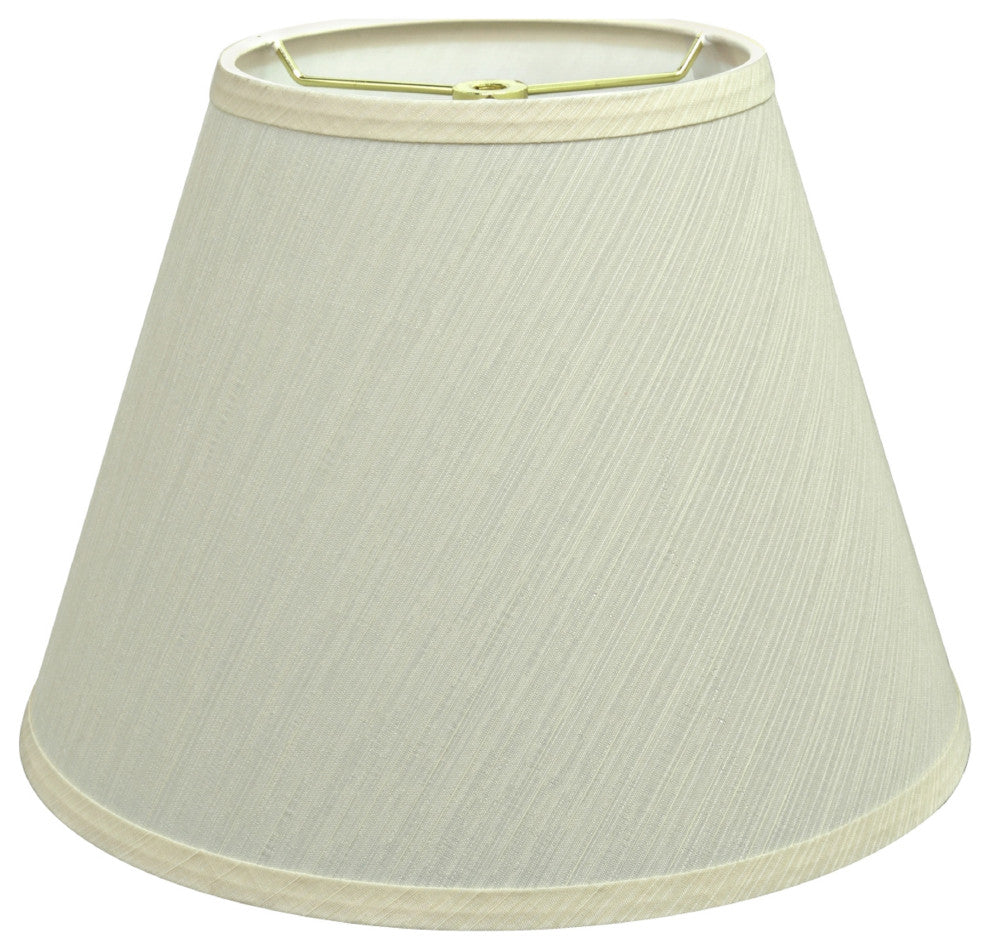 32623 Hardback Empire Shaped Spider Lamp Shade, Eggshell, 12" wide, 6"x12"x9"