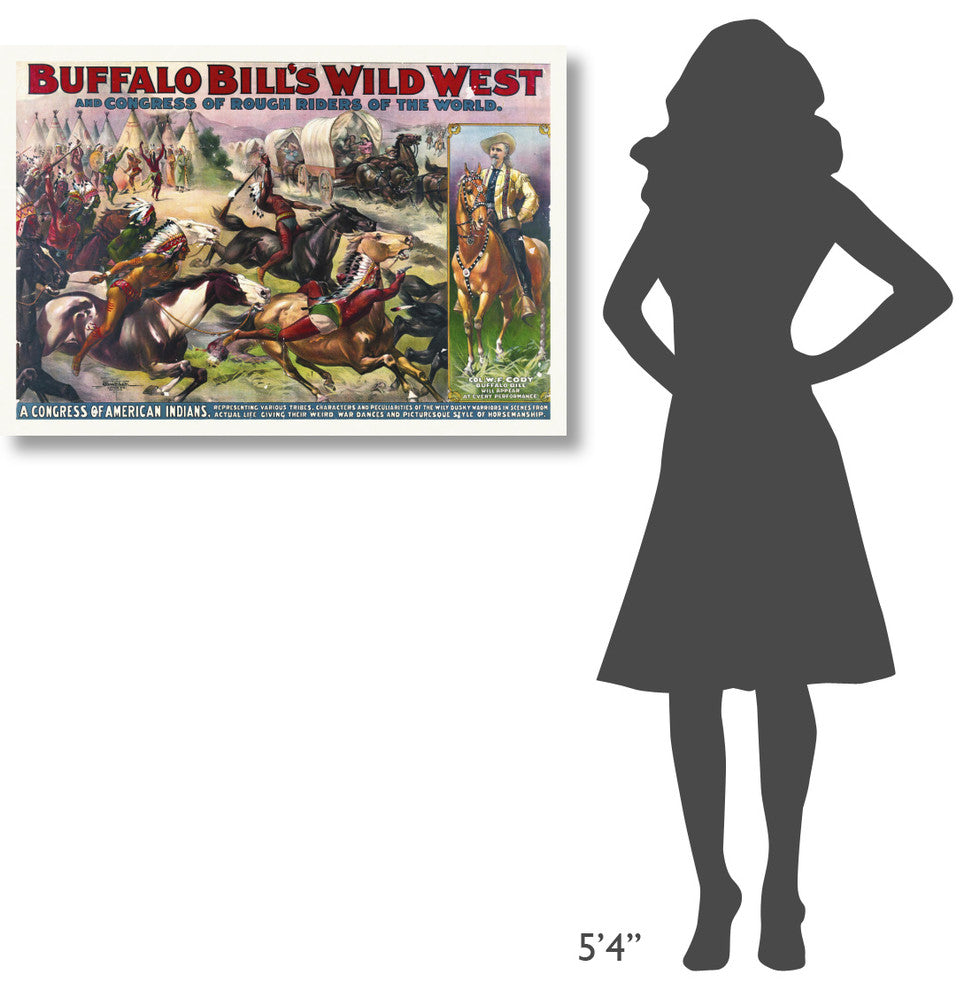 Buffalo Bill's Wild West And Congress Of Rough Riders Of The World, 1, 40x28