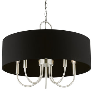 Livex Lighting 5 Light Brushed Nickel Pendant Chandelier