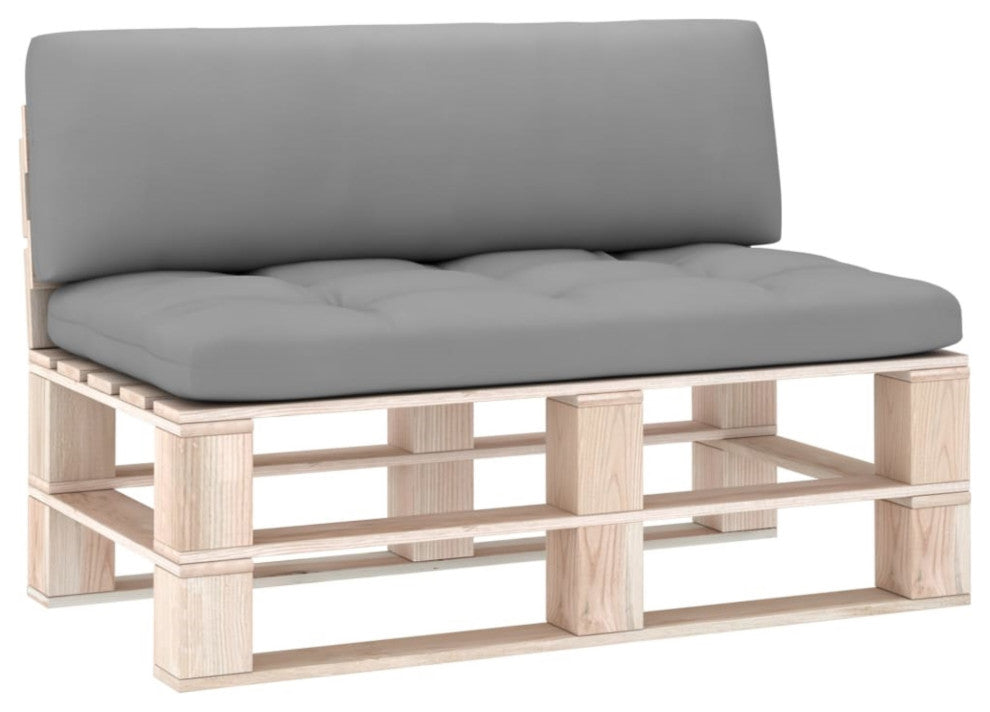 Vidaxl Pallet Sofa Cushions 2-Piece Gray
