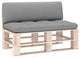 Vidaxl Pallet Sofa Cushions 2-Piece Gray