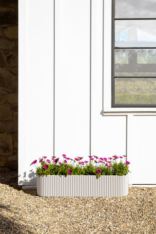 Veradek Demi Series Window Box 36" Planter, White, 36 Inch, 2 Pack