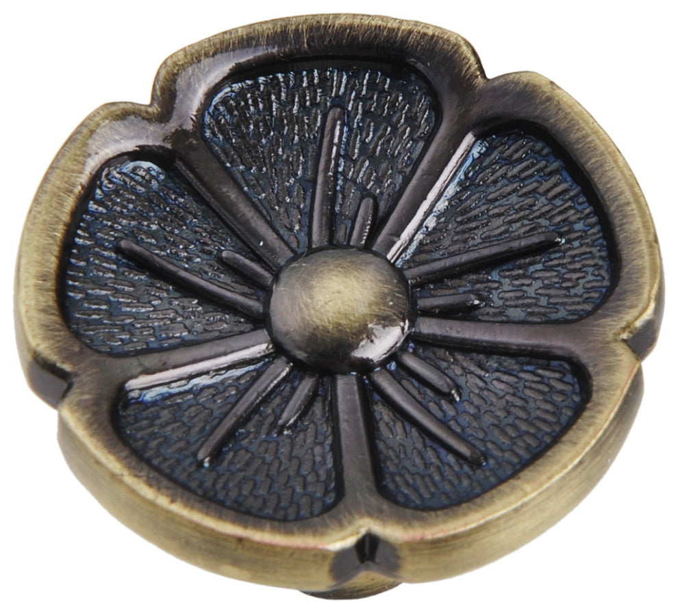 Utopia Alley Bella Cabinet Knob, 1.2" Diameter, Antique Brass, 25 Pack