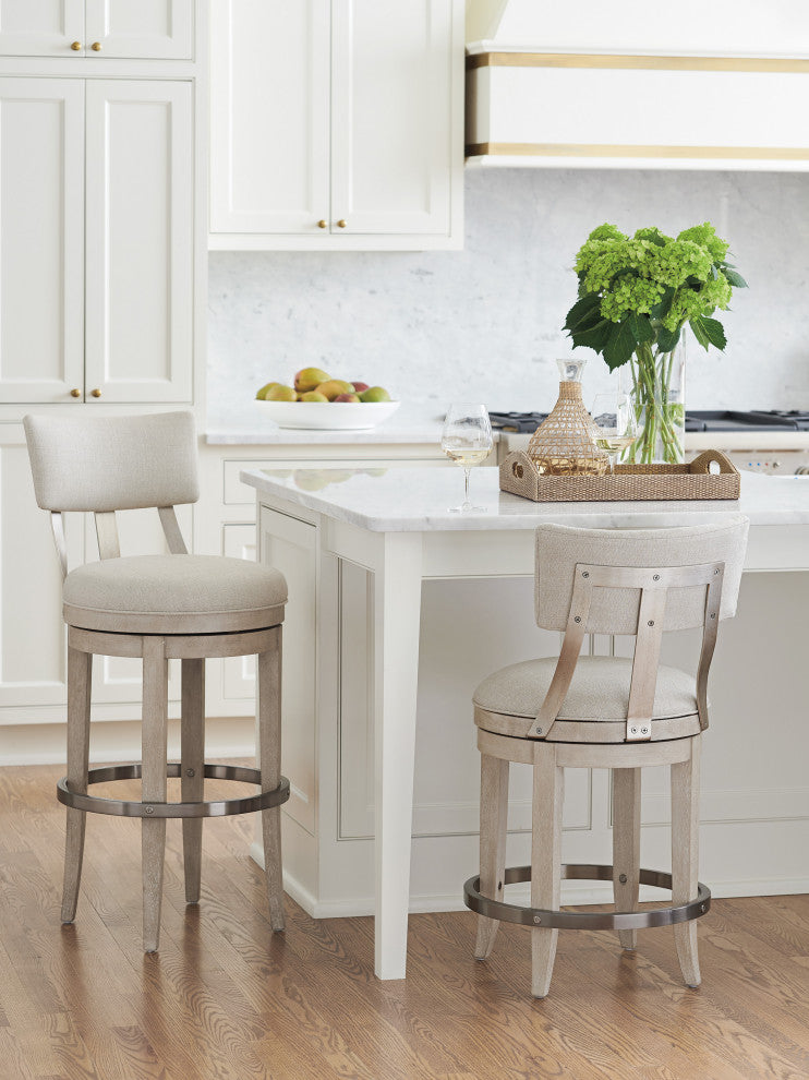 Cliffside Swivel Upholstered Bar Stool