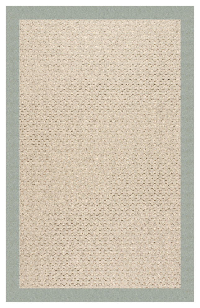 Zoe-Sugar Mountain Machine Tufted Rectangle Rug, Marine Blue, 10''x14''