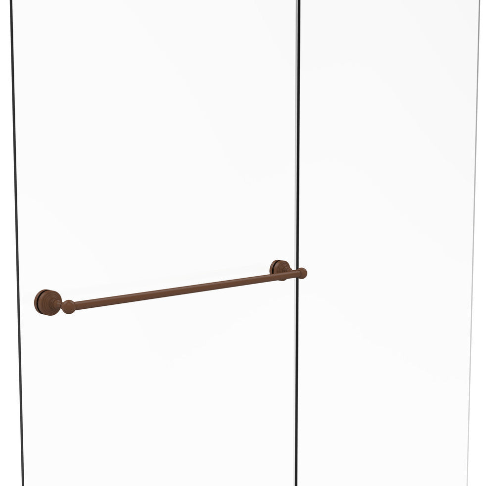 Waverly Place 30" Shower Door Towel Bar, Antique Bronze