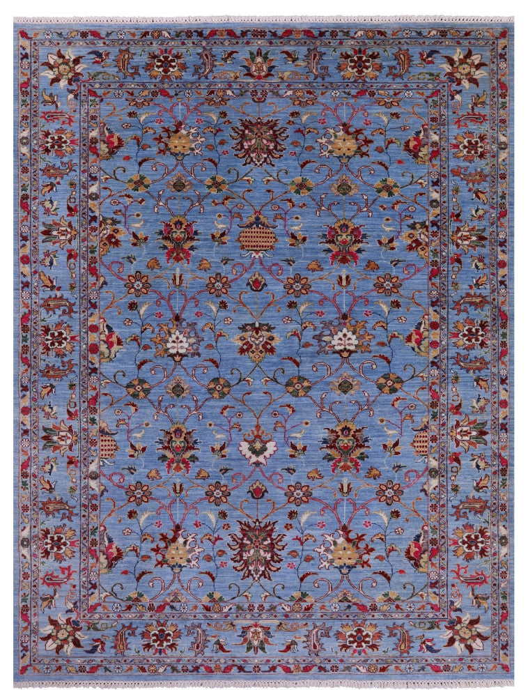 Hand-Knotted Persian Tabriz Wool Rug 6' 9" X 9' 3" - Q12773