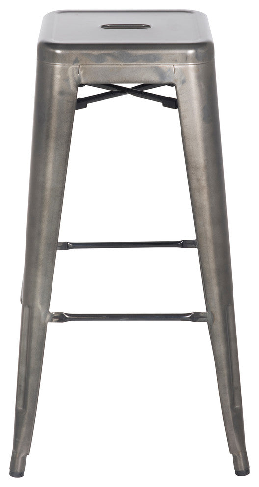 Highland Commercial Grade Barstool, Matt Gunmetal (Set of 4)