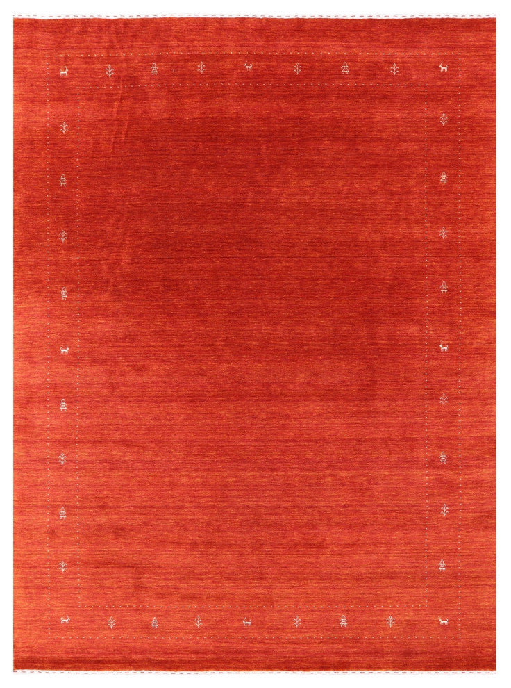 Persian Gabbeh Hand Knotted Rug 9' 0" X 12' 0" Q11379