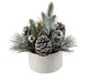 Xmas Mix In 5" Wh Snowfrakes Ceramic