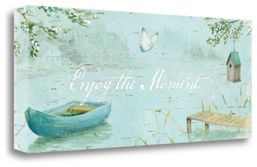 "Serene Moments IV" By Daphne Brissonnet, Giclee Print on Gallery Wrap Canvas