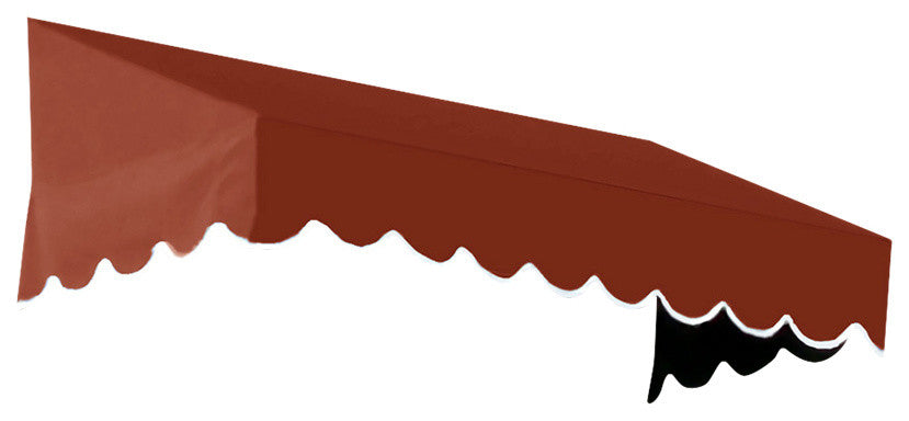 Awntech 4' San Francisco Acrylic Fabric Fixed Awning, Terracotta