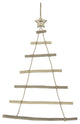 31" Rustic Natural Wood Wall Hanging Twig Tree With Star Christmas Decoration