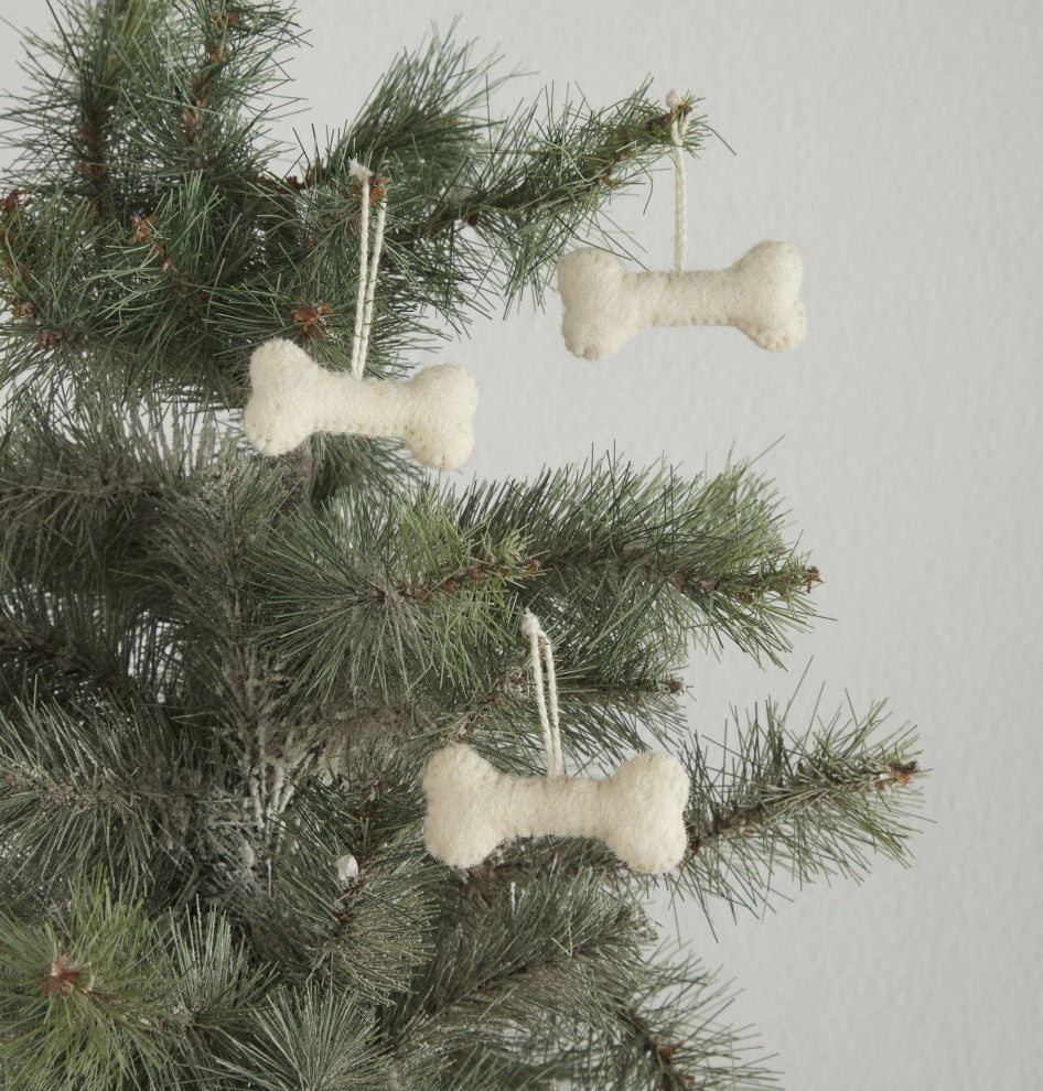 Dog Themed Christmas Decoration Set for Table Top Trees - 9 Pieces