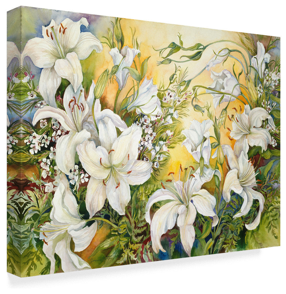 Joanne Porter 'White Lilies' Canvas Art, 47"x35"